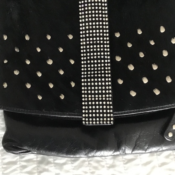 DX Touch Cowhide Italian Black Leather with Swarovski Crystals - Picture 4 of 6